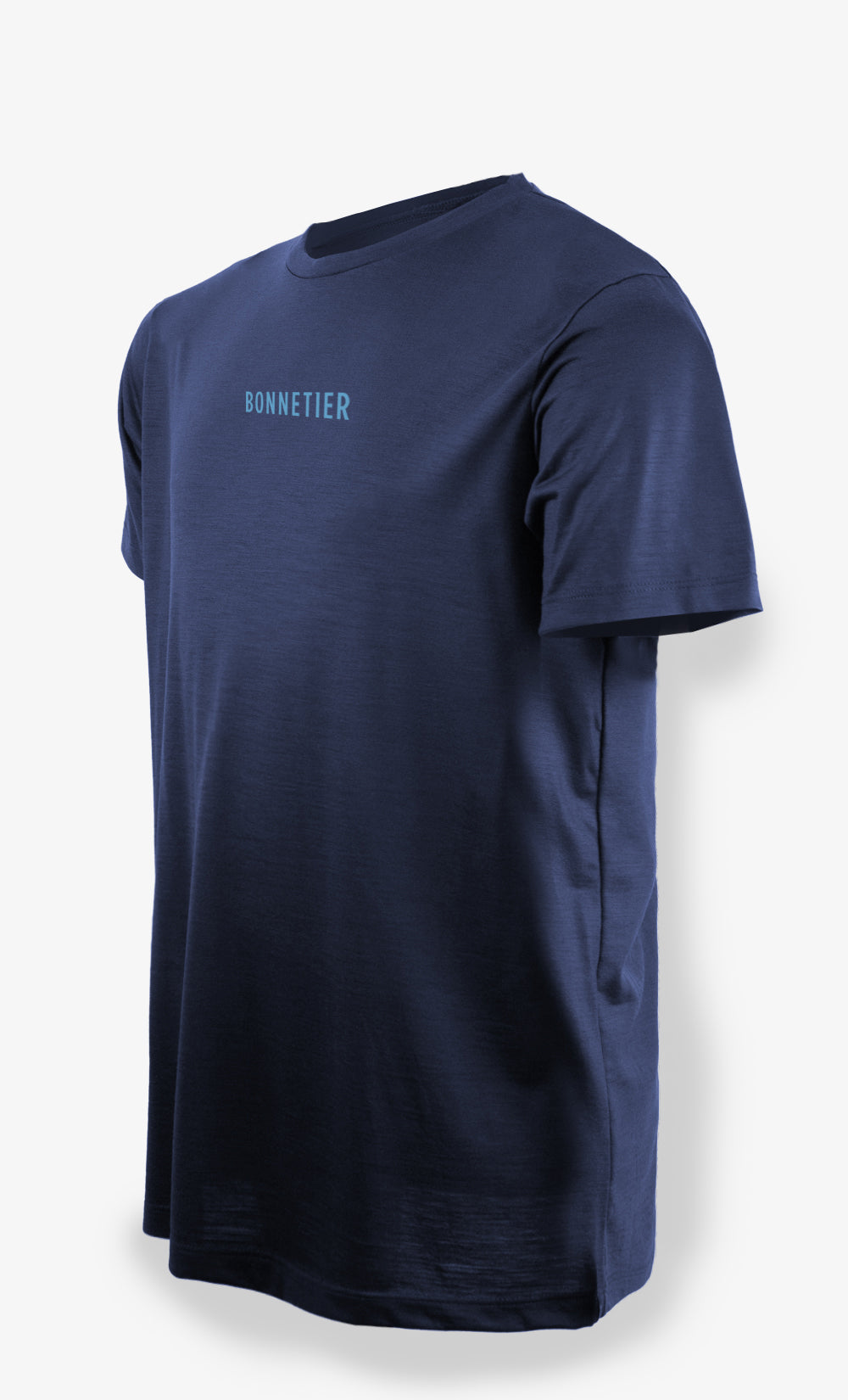Men's Merino T-Shirt French Navy Ultra Light - BONNETIER