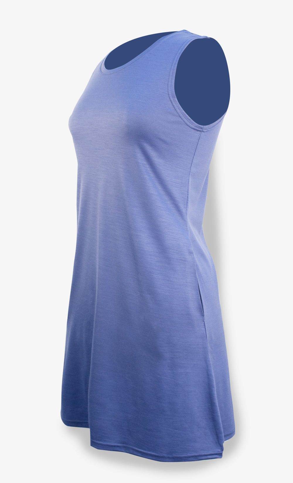 Blue Merino Dress - Sahara